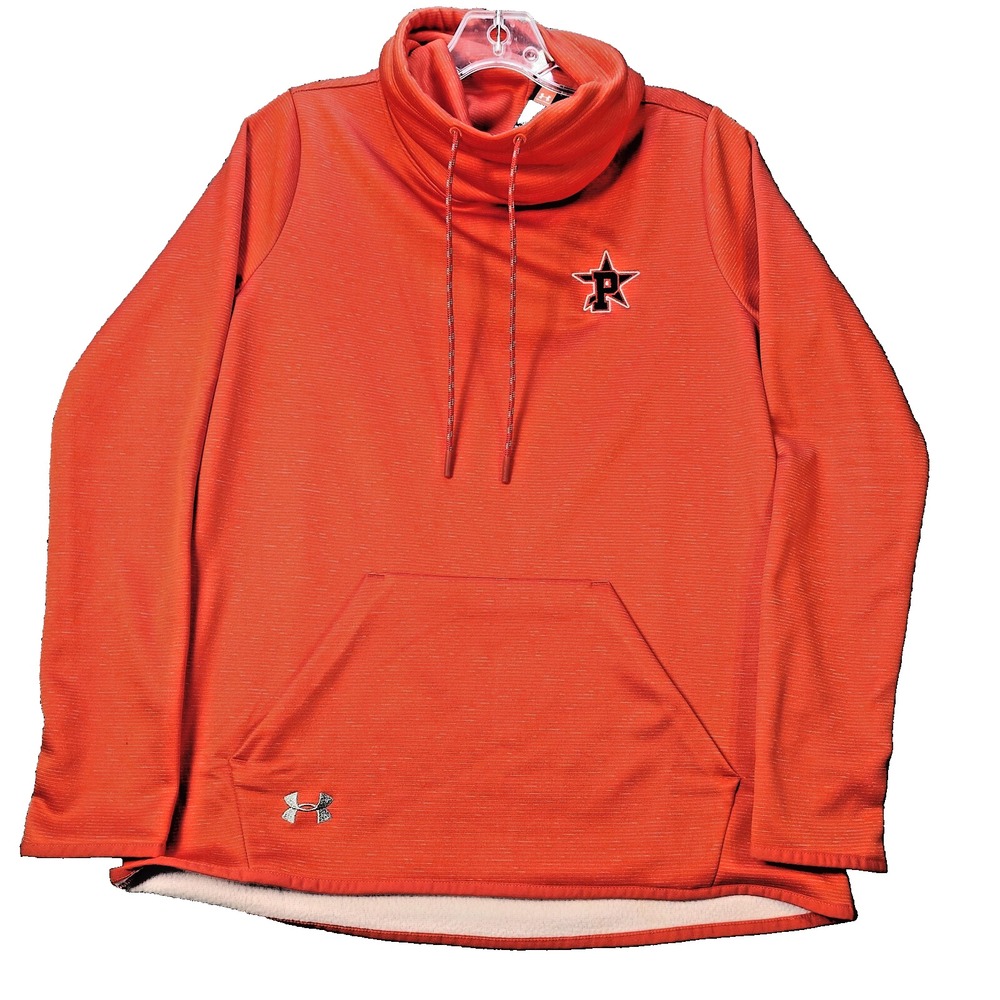 Under Armour Scuba Neck Jacket Women S ColdGear Pullover Red Athletic New
